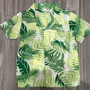 Janie and Jack Palm Button Up 2T